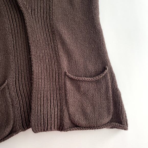 Vintage Old Navy Y2K Lambswool Blend Open Front Sleeveless Cardigan Size M - Picture 6 of 15